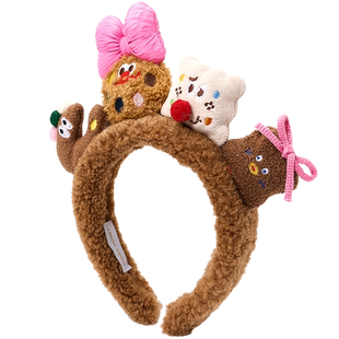 Sundyhoney节日氛围感发箍可爱吉祥物头箍亲昵甜美发饰压发礼物