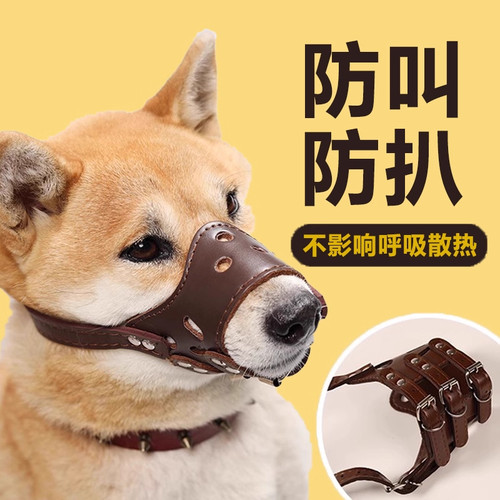 狗嘴套防咬防叫防乱中大型犬金毛