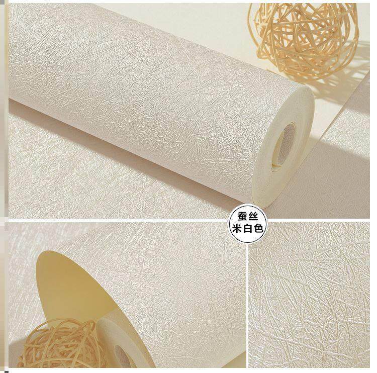 卧室大面a积防潮白色自粘纯白环保无甲醛自贴墙纸家用防水壁纸宽9