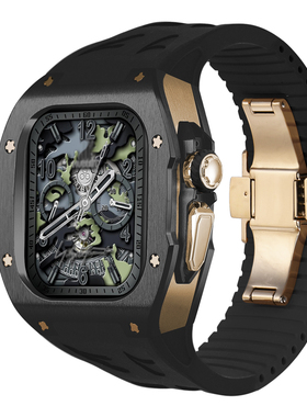 适用AppleWatchUltra表带AppleWatch9Ultra钛合金表壳iWatch碳纤维保护套iPhoneWatch金属壳iWatchUltra2改装