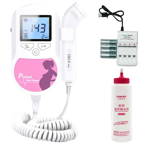 Кантай плодные сердца монитор сердечного сердца сонолинея беременная женщина, слушающая плодное сердце тест доплеров