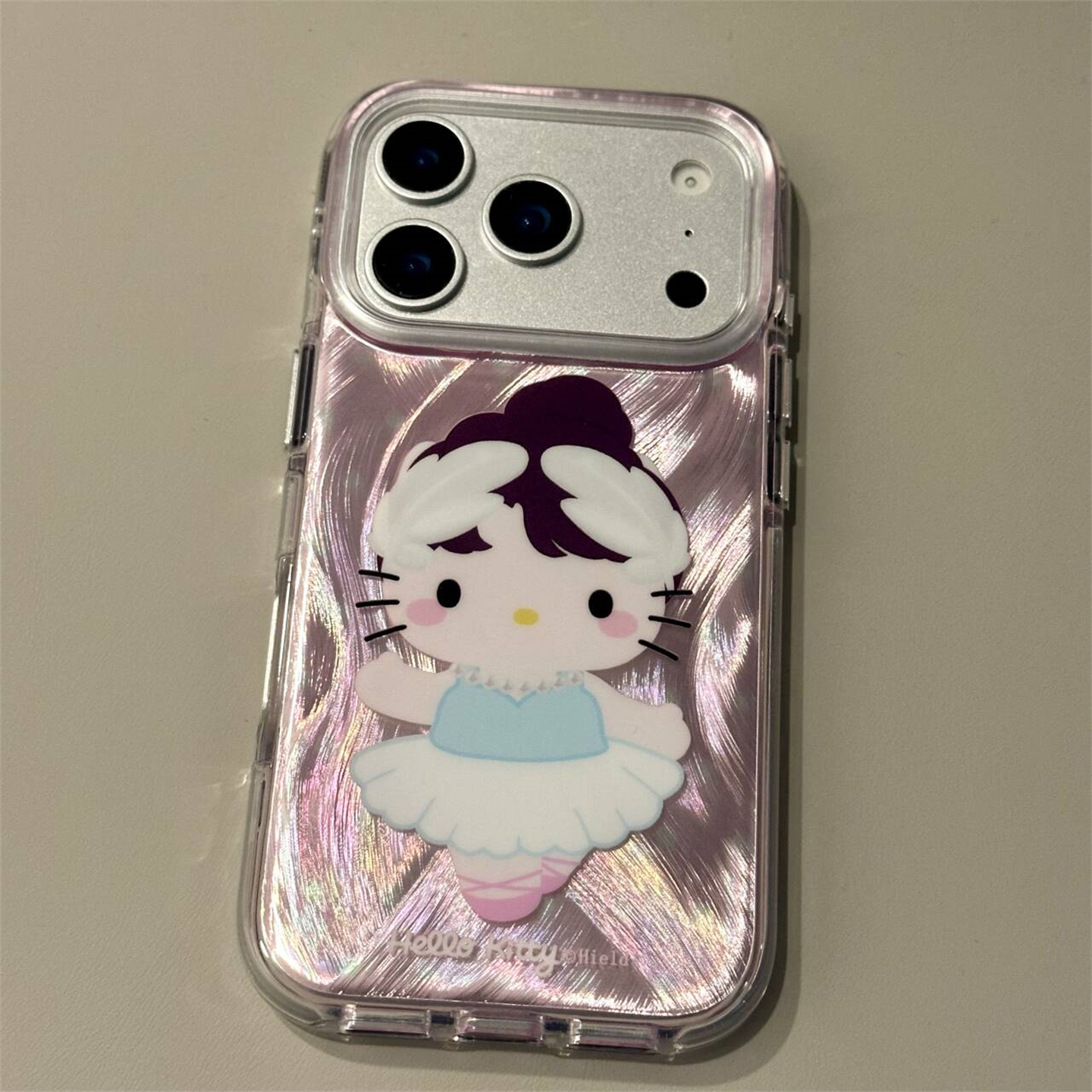 少女心ins粉色羽纱芭蕾舞KT猫适用iPhone17Promax手机壳苹果16ProMax秋冬新款15pro可爱14ProMx防摔保护壳13