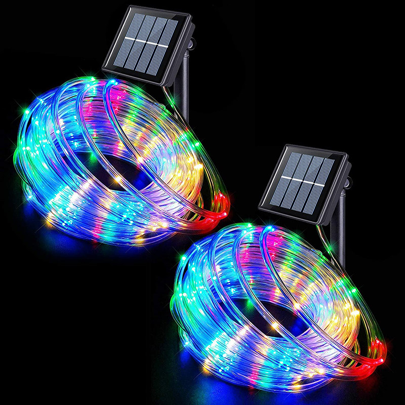 日诚太阳能简约户外防水管子灯