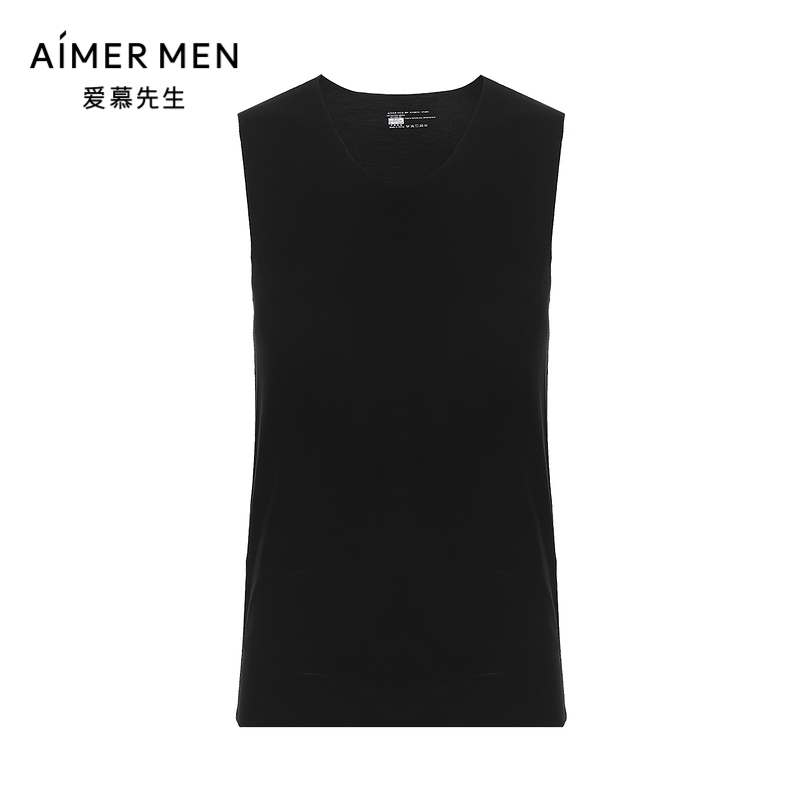 爱慕先生17SS1号经典男士莫代尔薄款无袖背心上衣NS11A242