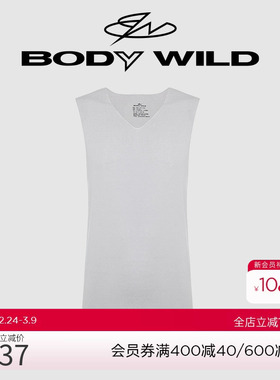 BODY WILD23SS柔滑基础宽肩背心打底轻薄夏背心男ZBN11RS1