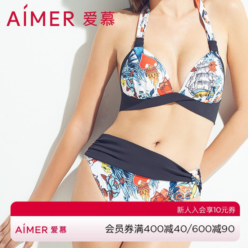 爱慕内衣女泳衣沙滩分身比基尼图片