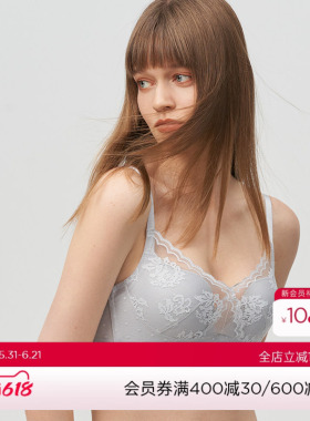 爱美丽IMIS内衣无钢圈小胸聚拢显大蕾丝红品中厚文胸IM17BAZ1