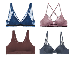 【特价任选】爱慕内衣女夏薄蕾丝美背光面舒适文胸系列