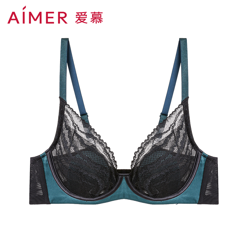 【花瓣内衣】爱慕内衣女夏季薄4/4薄杯大胸显小隐孔透气AM138751