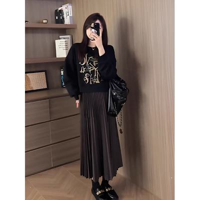 设计感灰色圆领正肩小众上衣洋气独特别致小个子短款卫衣女春秋款