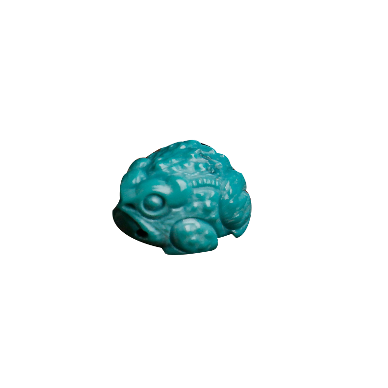 原矿绿松石全玉化包金镶嵌手串链貔貅珠DIY吊坠戒面回纹私人订制