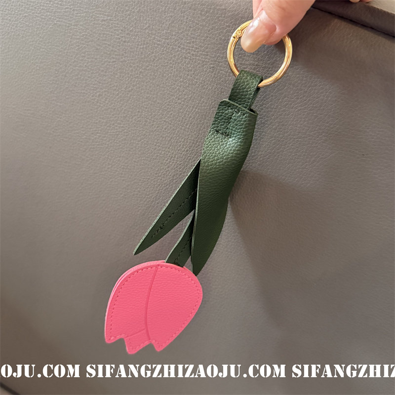 小花朵彩色夏季车钥匙扣链条手机壳挂件包包挂饰气质个性百搭图片