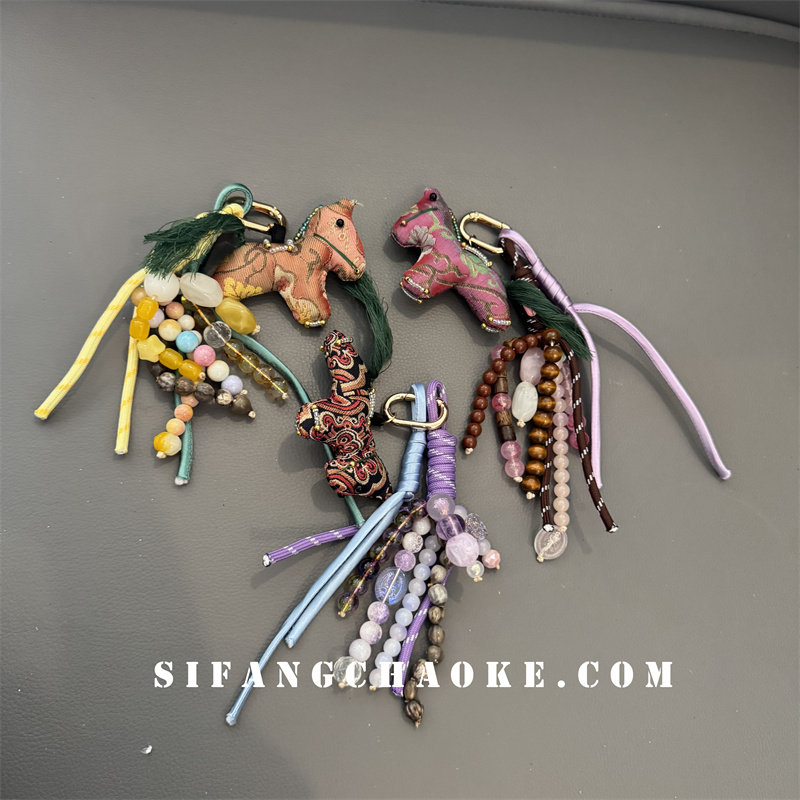 彩色小马链条珠子创意书包手机壳挂件耳机套挂绳