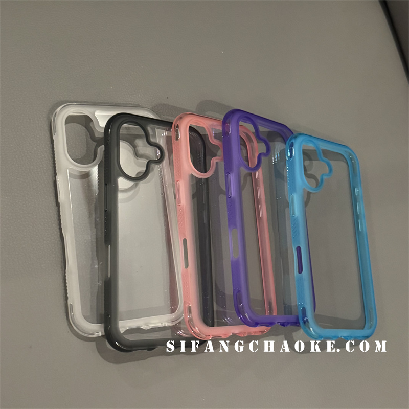 厚款亚克力彩色适用iphone16ProMax手机壳15/14/13Pro套15Pm/14P壳简约