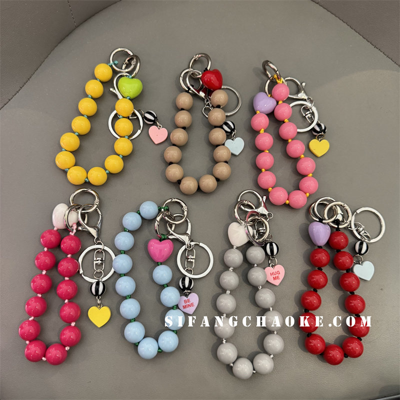 珍珠爱心挂件钥匙扣手机壳绳子钥匙圈个性链条珍珠饰品,节庆用品/礼品,手机链,淘宝优惠券,粉丝福利购,淘宝优惠卷