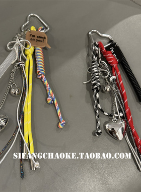 尼龙绳自制相机钥匙扣车百搭创意手机壳挂绳airpods耳机套挂链条