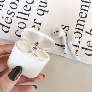 适用苹果airpods2贴纸耳机柄彩膜贴纸个性潮牌芝麻街可爱牛油果