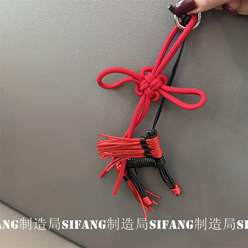 编织彩色小马蝴蝶结创意车钥匙扣链条书包包包挂件创意手机壳饰品