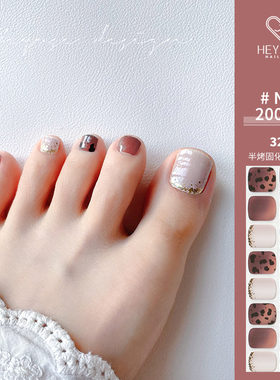 【NGF脚贴】20指贴片半固化凝胶UV二代脚贴美甲贴纸半烤指甲贴纸