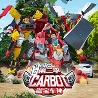 Подлинный Caobao Classic Version Version Ace Driver Fire Police Driver Kabao Car Комбинированный робот мальчик