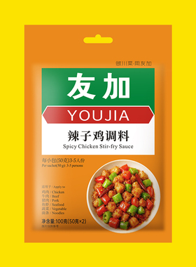 友加辣子鸡调料100g重庆脆辣椒炒鸡酱包香辣虾干煸肥肠调味料