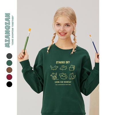 卫衣女宽松韩版秋冬加绒上衣