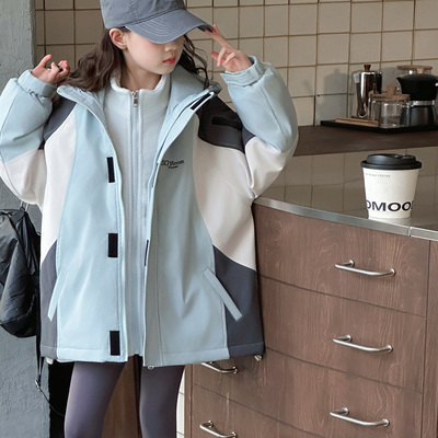 女童冲锋衣三合一可拆卸加厚外套