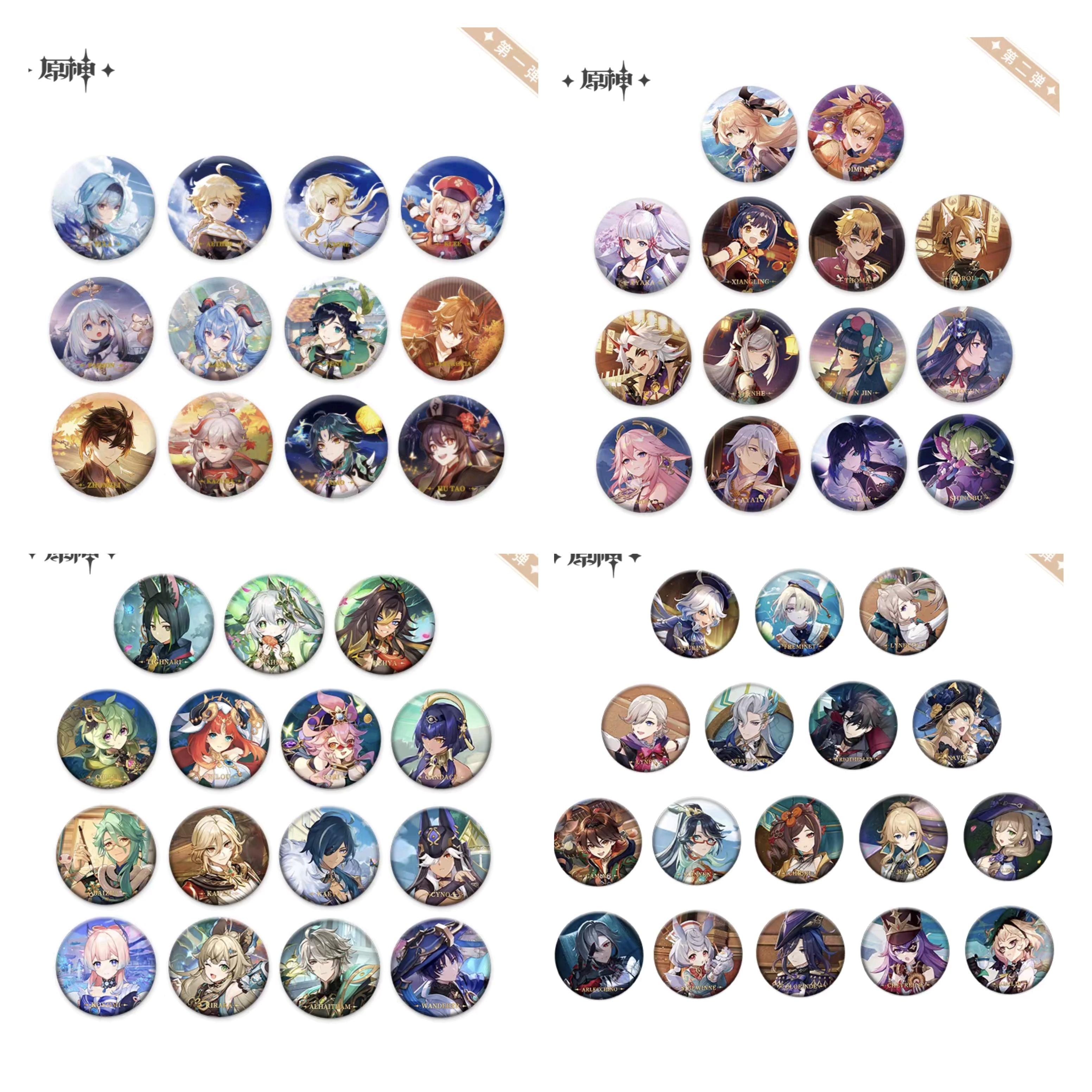 现货 官方正版 《原神》主题系列角色马口铁徽章 Genshin