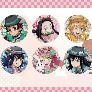 正版鬼灭之刃卯年新品马口铁徽章亚克力立牌拍立得相卡文件夹