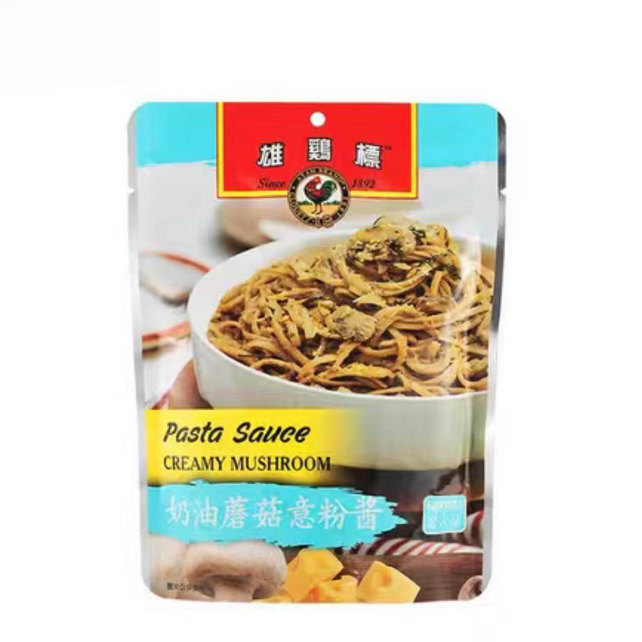26/12/10 临期 马来西亚雄鸡标奶油蘑菇意粉酱面 200g 调味酱料焗