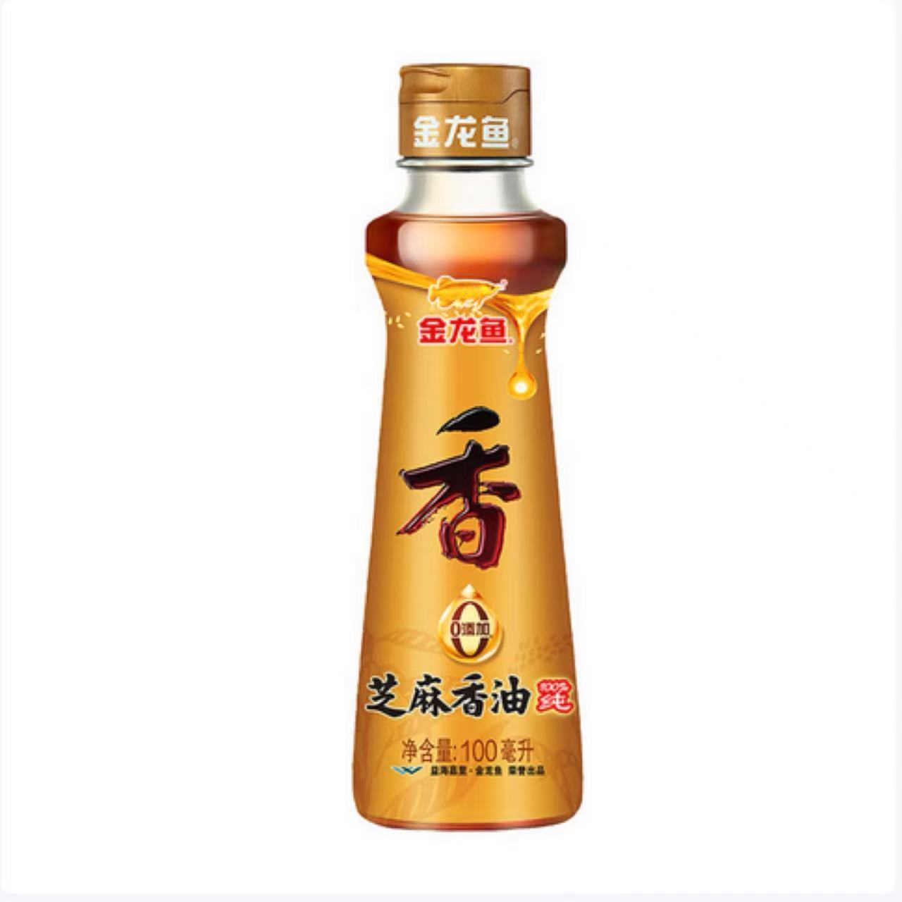 26/6/23 临期金龙鱼芝麻香油100ml 月子调味料火锅凉拌菜