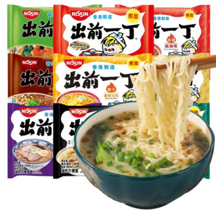 26/1/2 临期香港日清出前一丁牛肉猪骨海鲜东京方便面100g