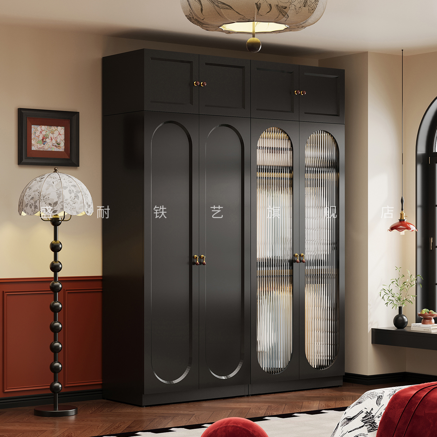 铁艺衣柜卧室家用小户型省空间