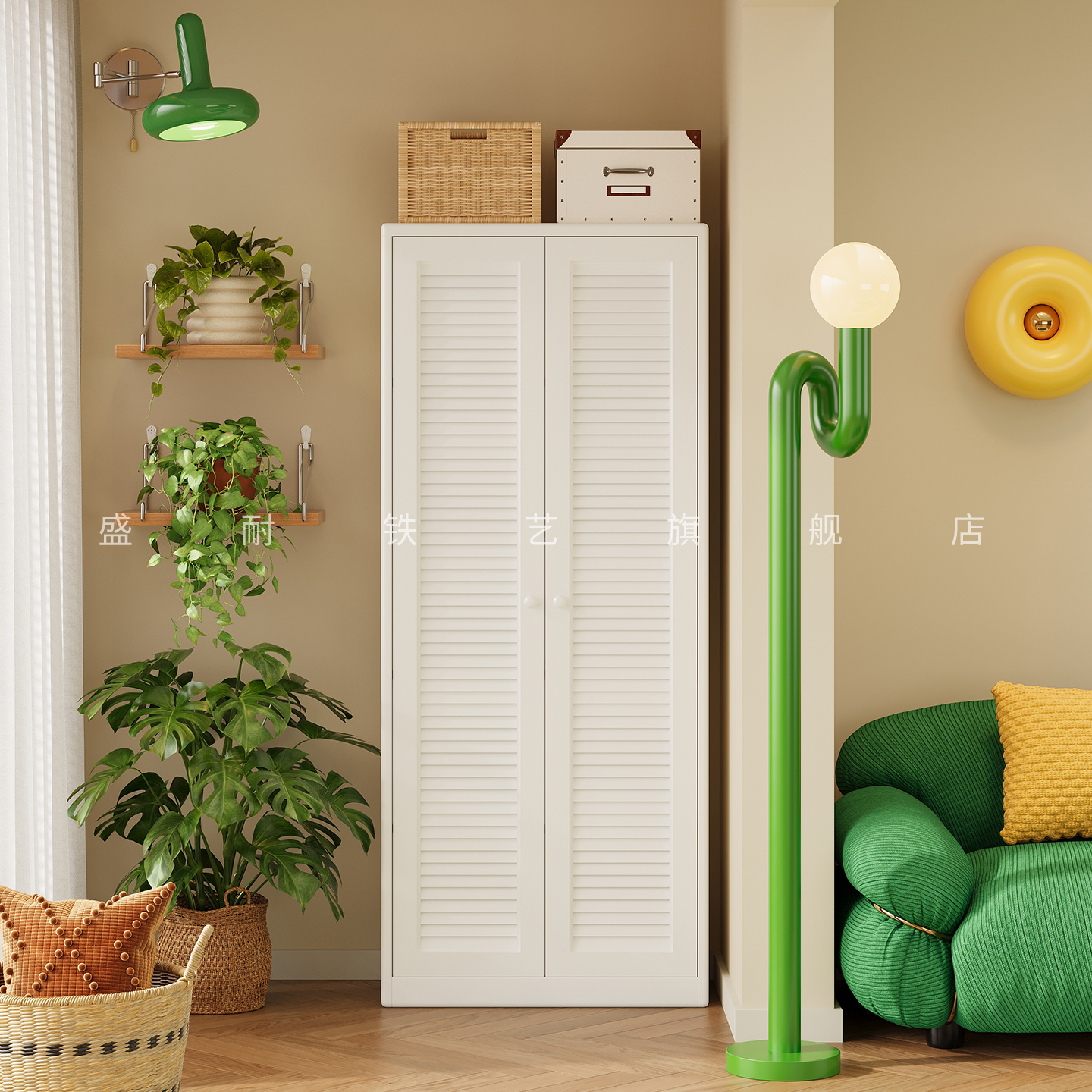 阳台收纳柜防水防晒钢制大容量