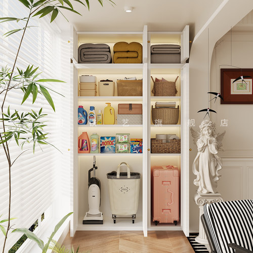 阳台储物柜2.2米高50深收纳柜