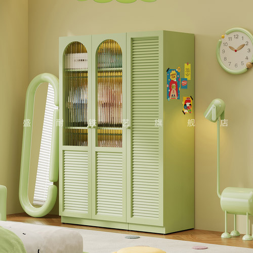 出租屋衣柜环保铁皮柜家用卧室