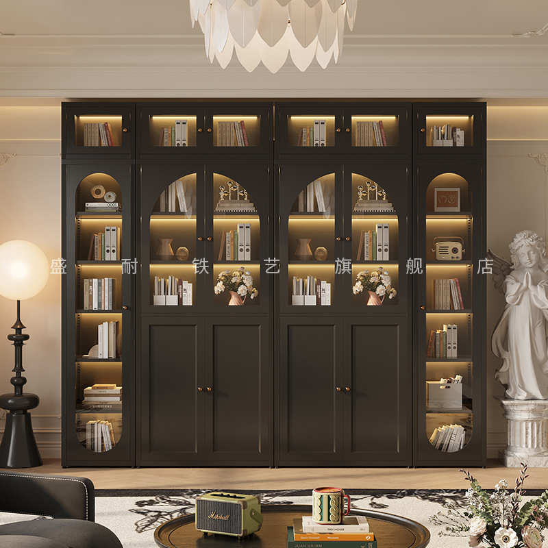 法式复古风组合书柜客厅书架