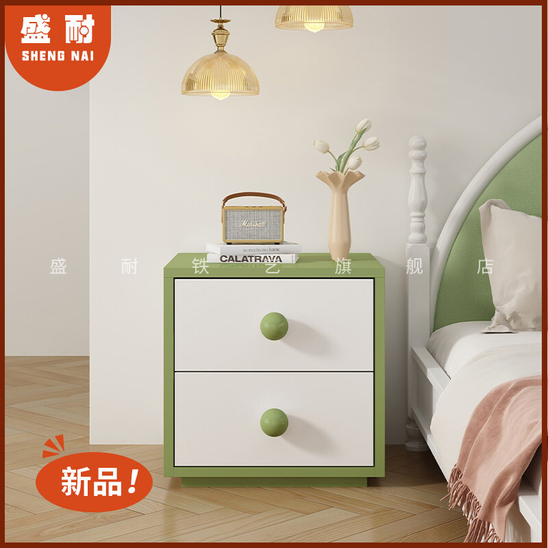 新款法式奶油风床头柜极简简约现代床尾收纳柜小型斗柜卧室床边柜,住宅家具,床头柜,淘宝优惠券,粉丝福利购,淘宝优惠卷