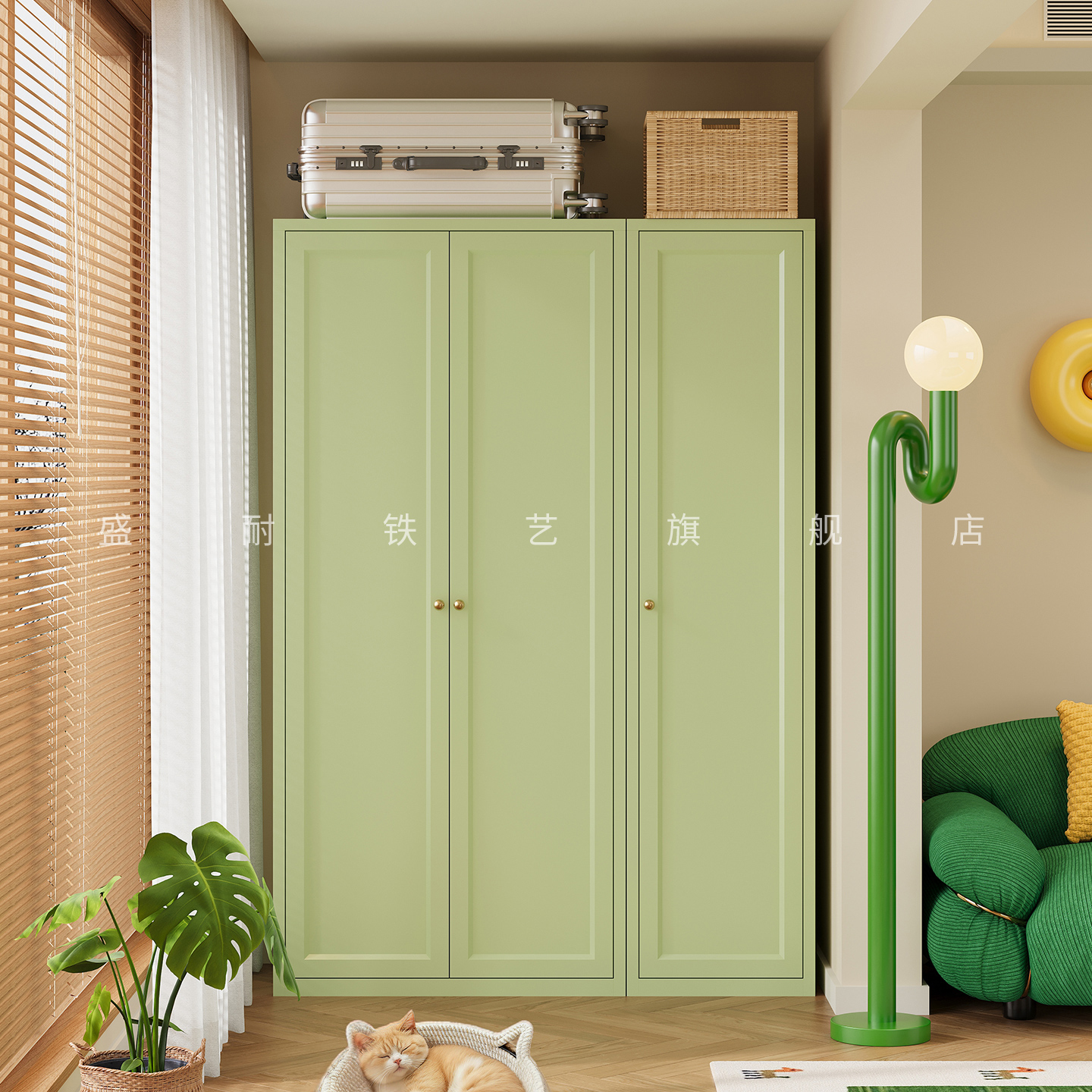 1.8米高350深家用阳台储物柜防水