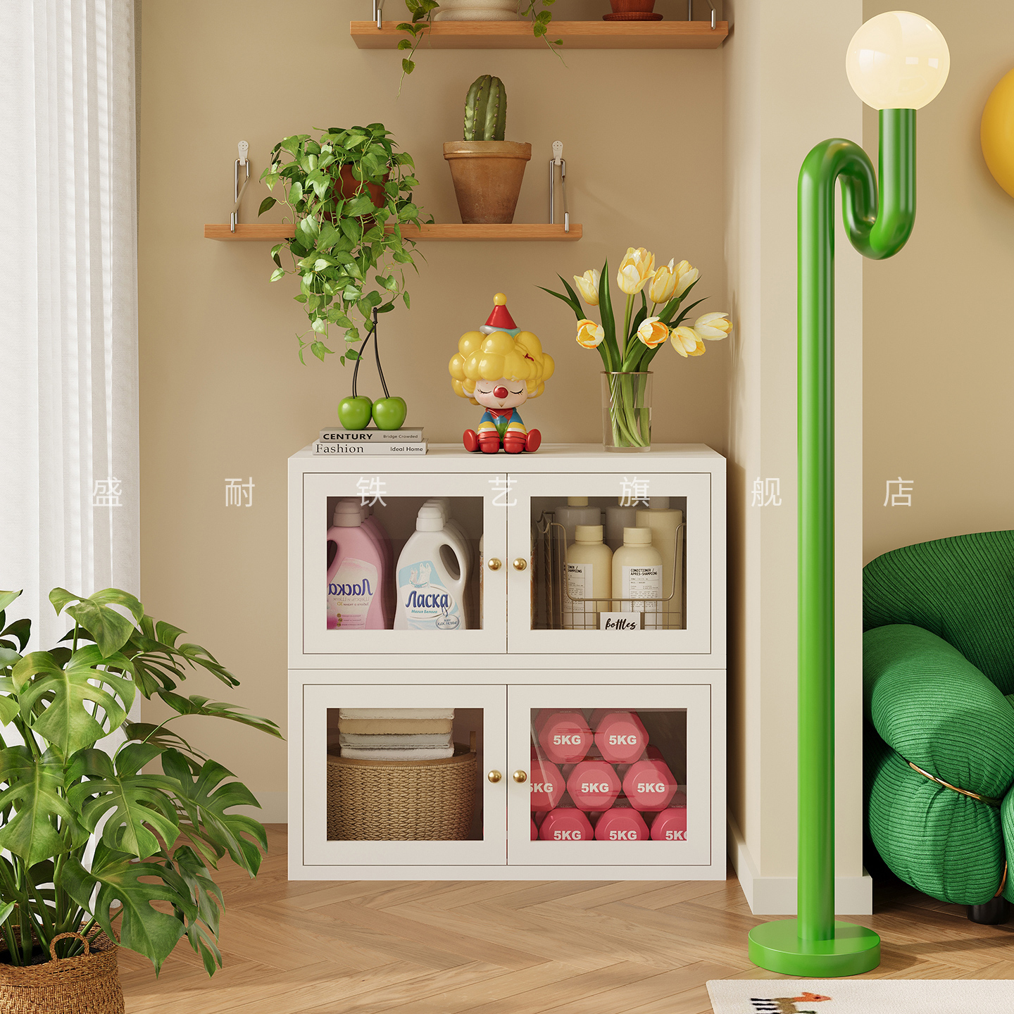 阳台收纳柜防水防晒室外大容量柜