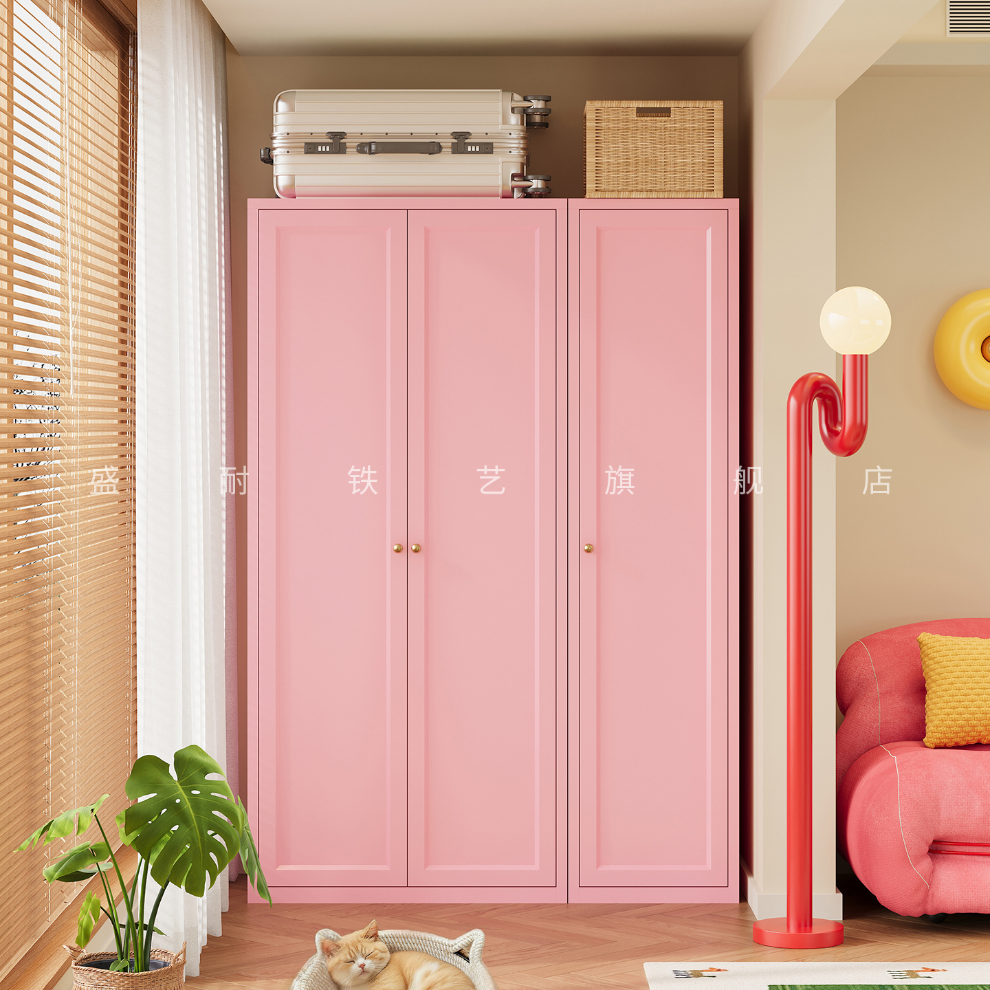 1.8米高350深家用阳台储物柜防水