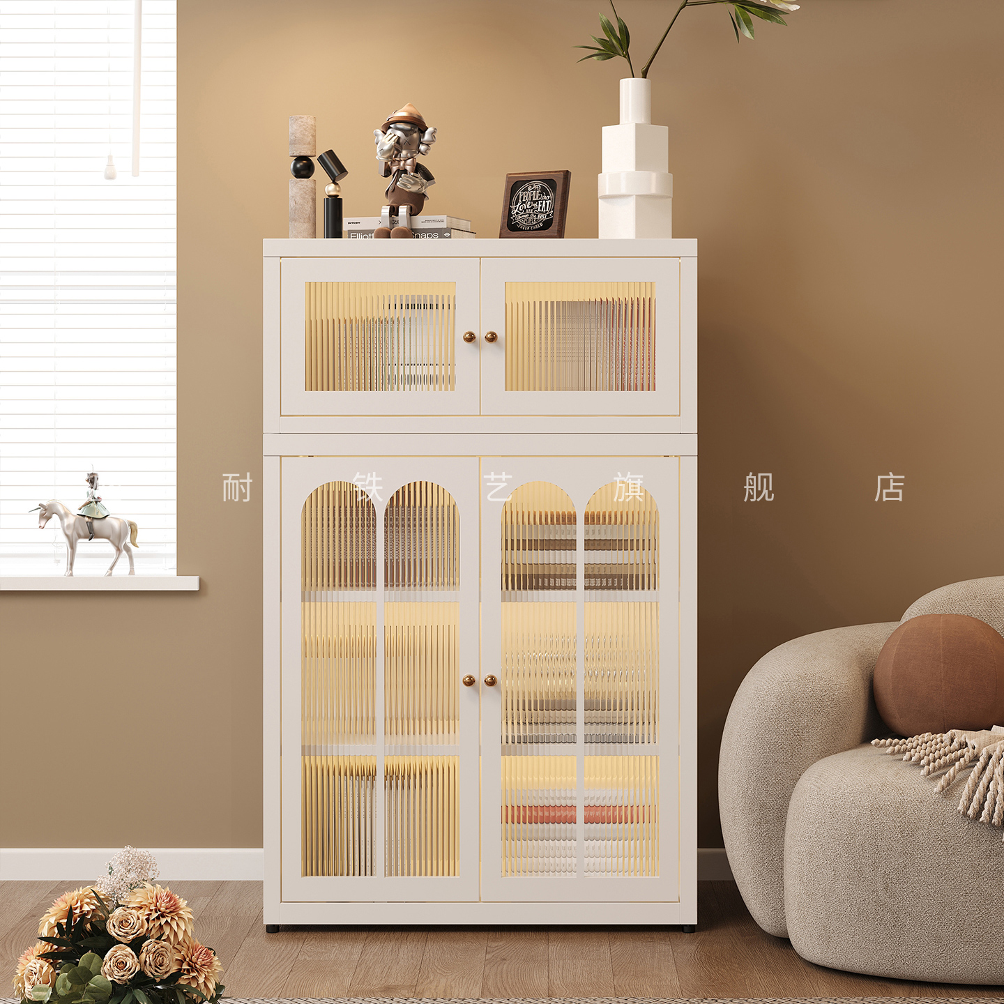 钢制组合书架简约现代小书柜家用