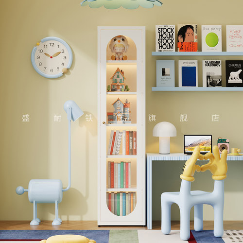 钢制窄柜书柜书架置物柜展示柜