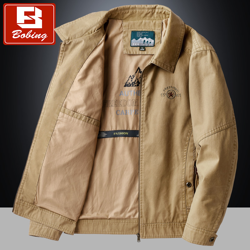 早秋30-40岁中青年男装翻领夹克