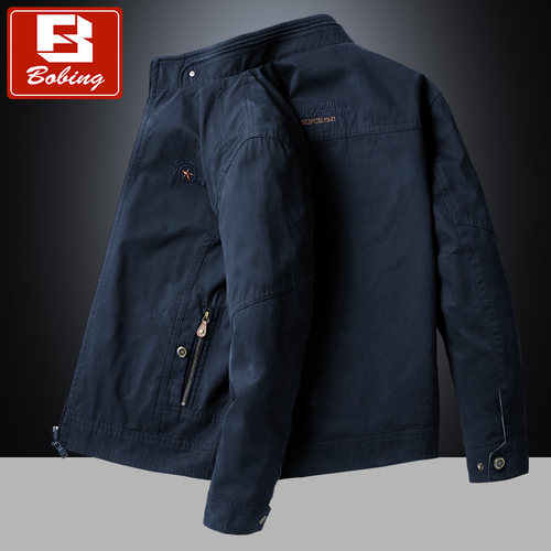 休闲外套纯棉薄款爸爸装两面穿