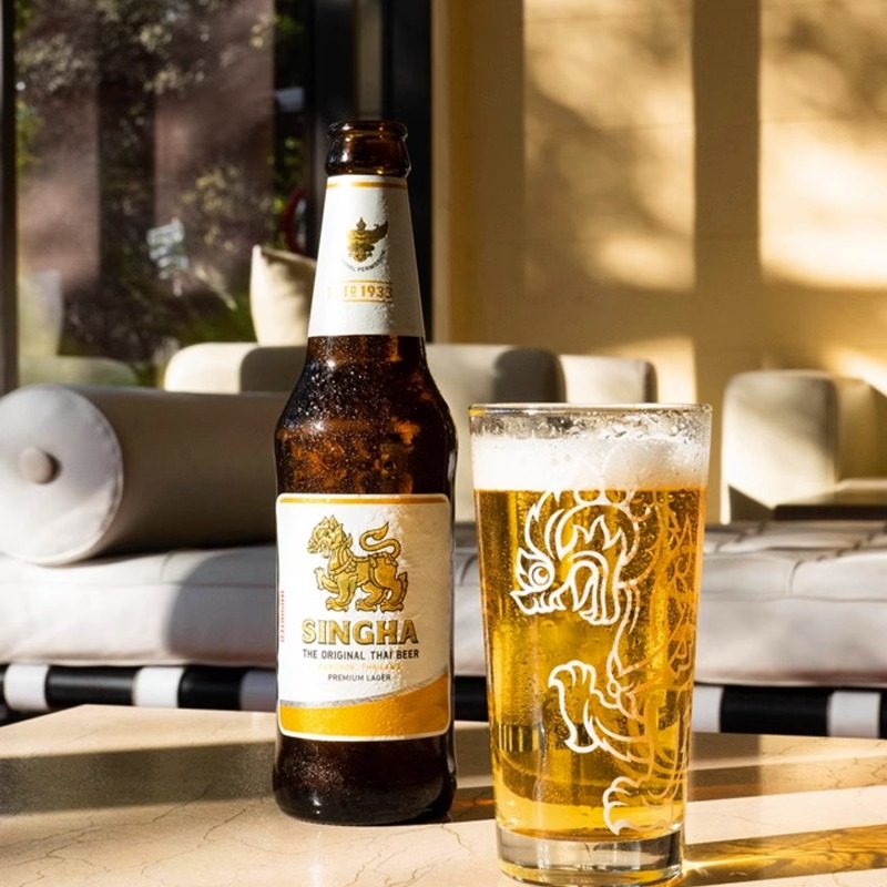 原装进口胜狮singha全麦芽精酿泰国啤酒12瓶24瓶装330ml整箱