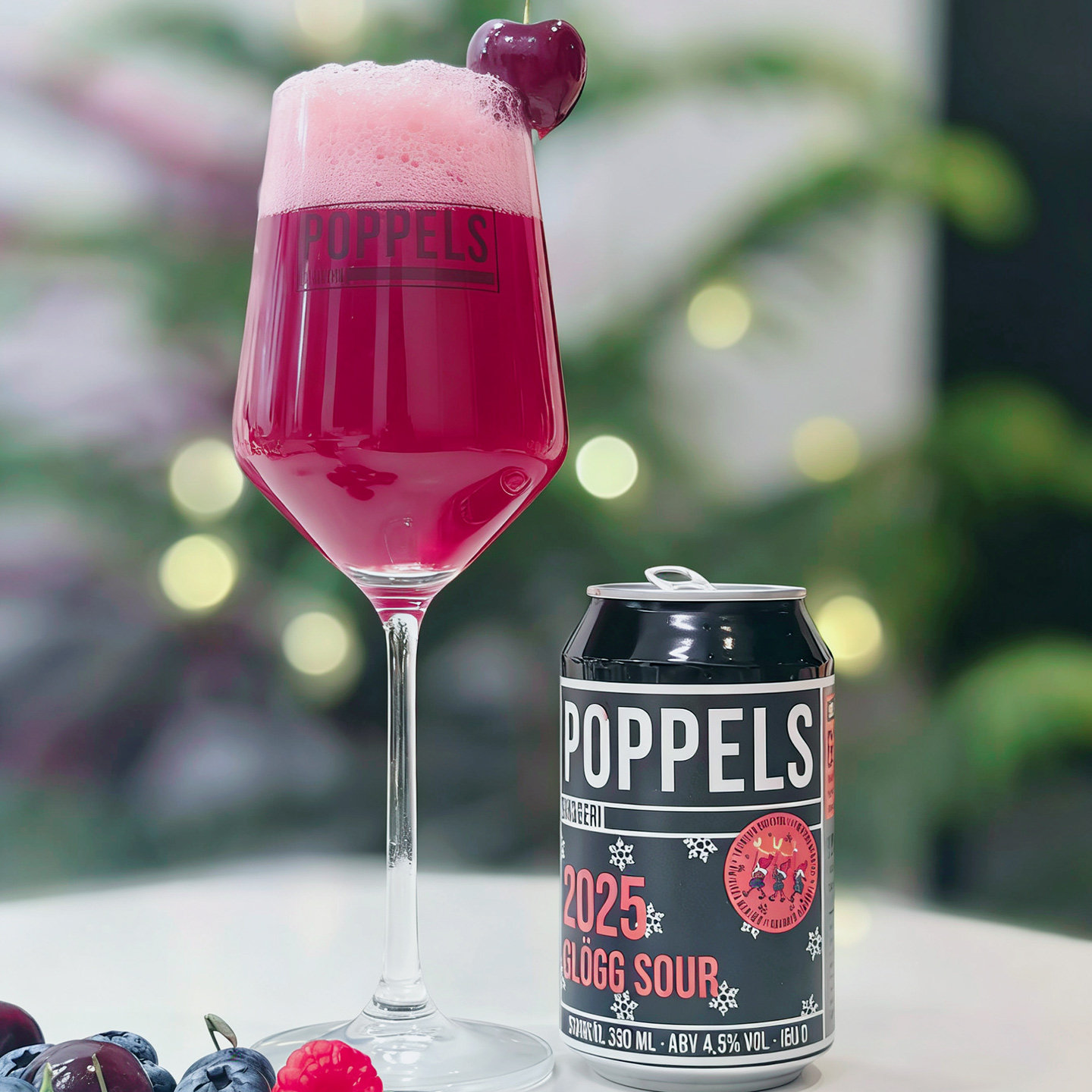 瑞典进口精酿啤酒波普尔斯庆典红莓果热熏酸艾尔