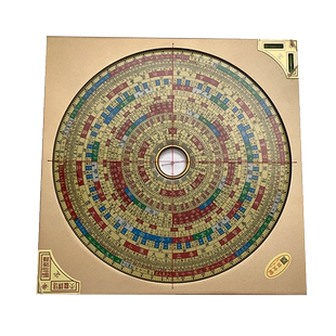 原装东定罗盘合金盘7-8寸八宅明镜三合罗经,台湾玛瑙大天池罗庚盘