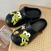 花可拆卸立体装 洞洞鞋 鞋 扣可爱卡通拖鞋 饰卡扣DIY配件 配饰青蛙鞋