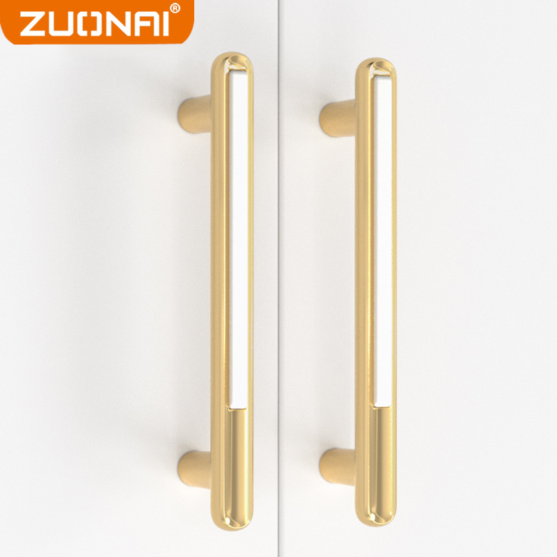 佐耐轻奢欧式橱柜金色单孔小把手